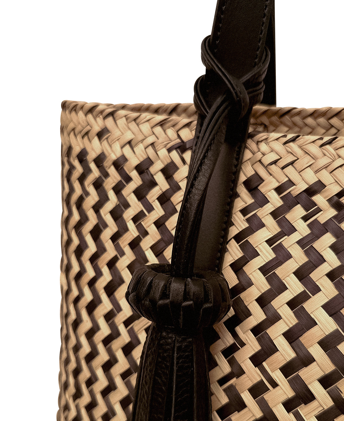 Natural Palm Leaf Oversized Tote
