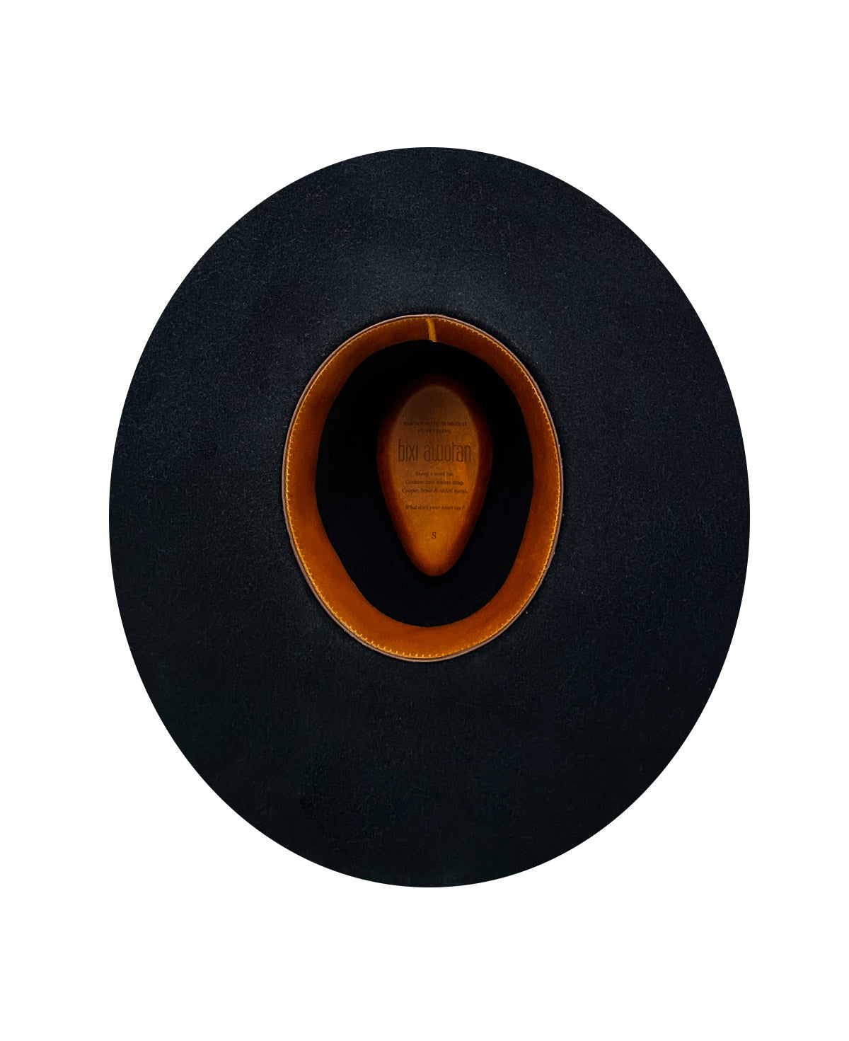 Sombrero Negro de lana con toquilla de piel