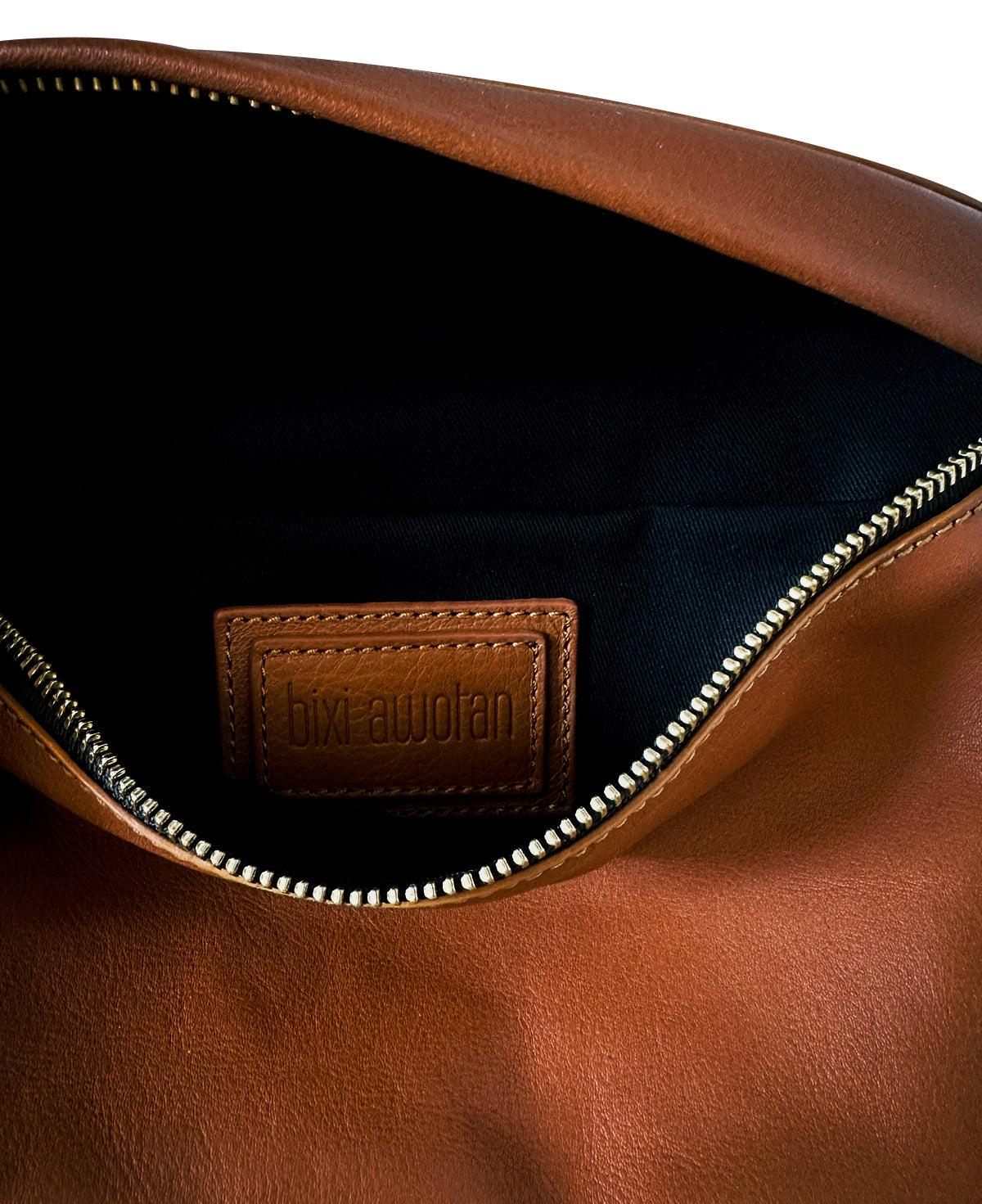 Pale Brown Tan Soft Leather Sling Bag | Adjustable Crossbody