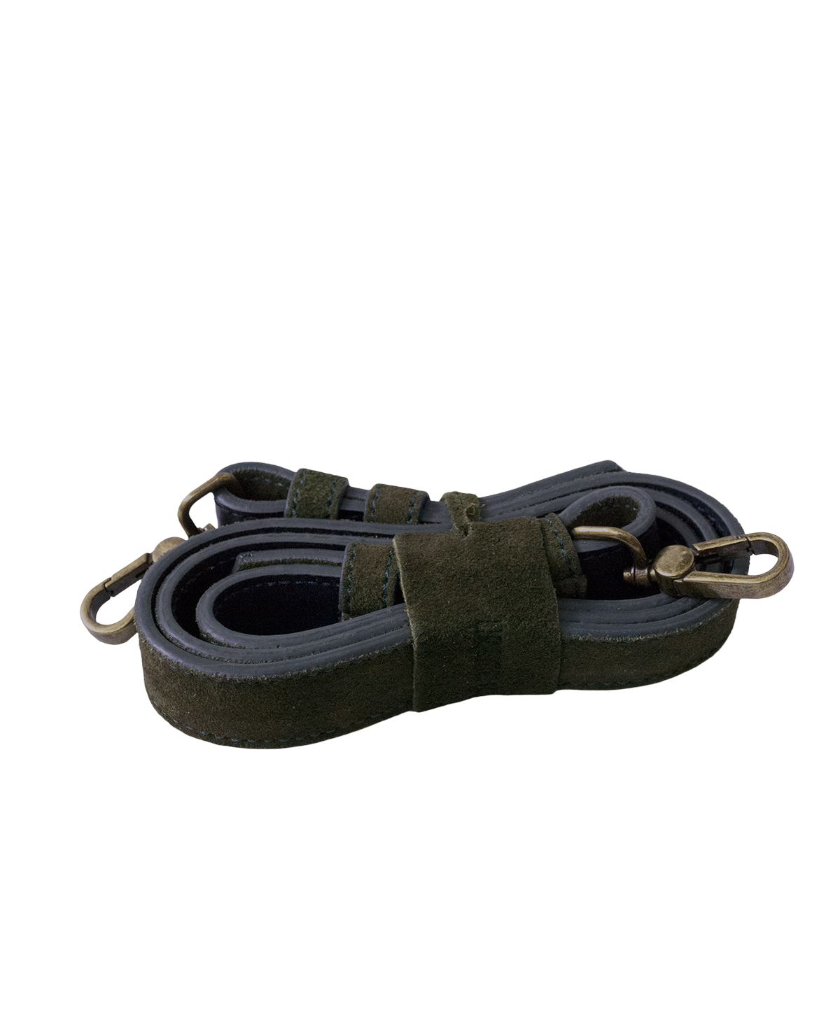 Mini Bacalar Crossbody: Soft Olive Green Genuine Suede
