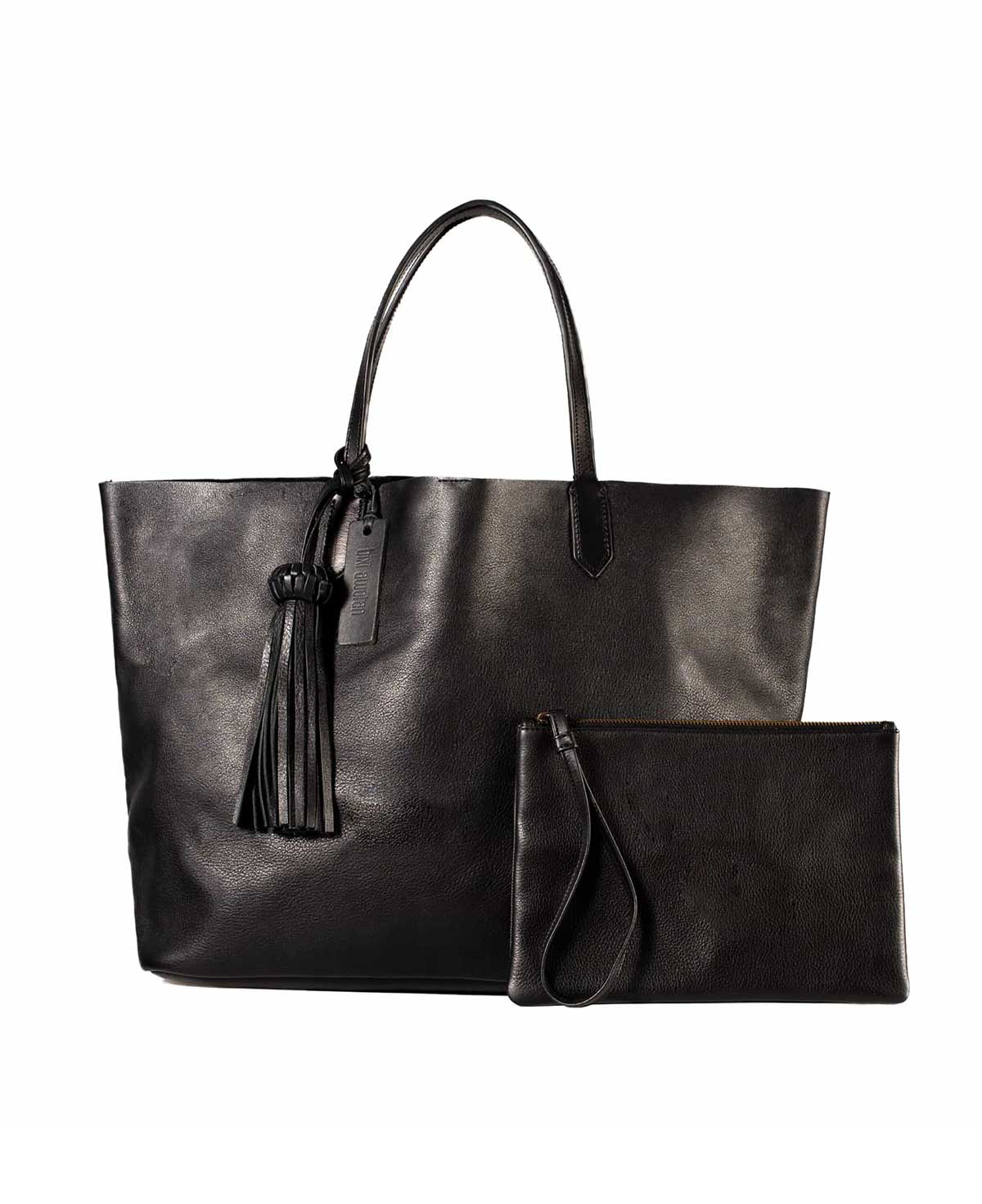 Black Buttery Leather deals Tote