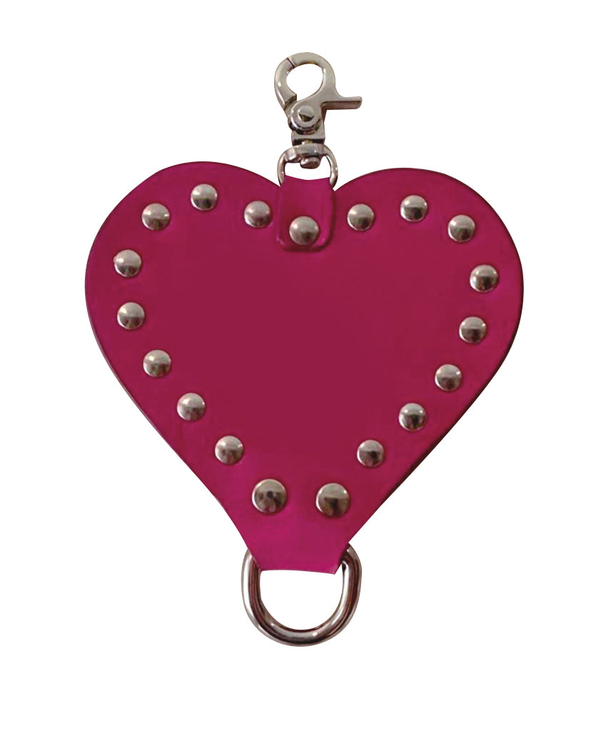Handcrafted Leather Heart Keychain