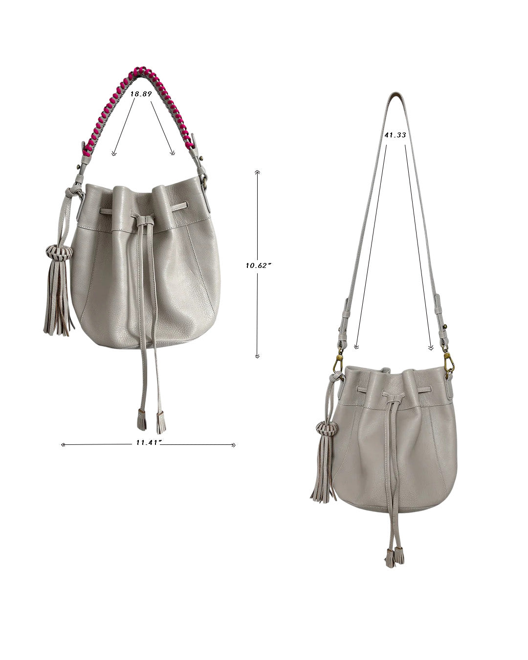 Bucket Bag Joce Taupe Leather Bag