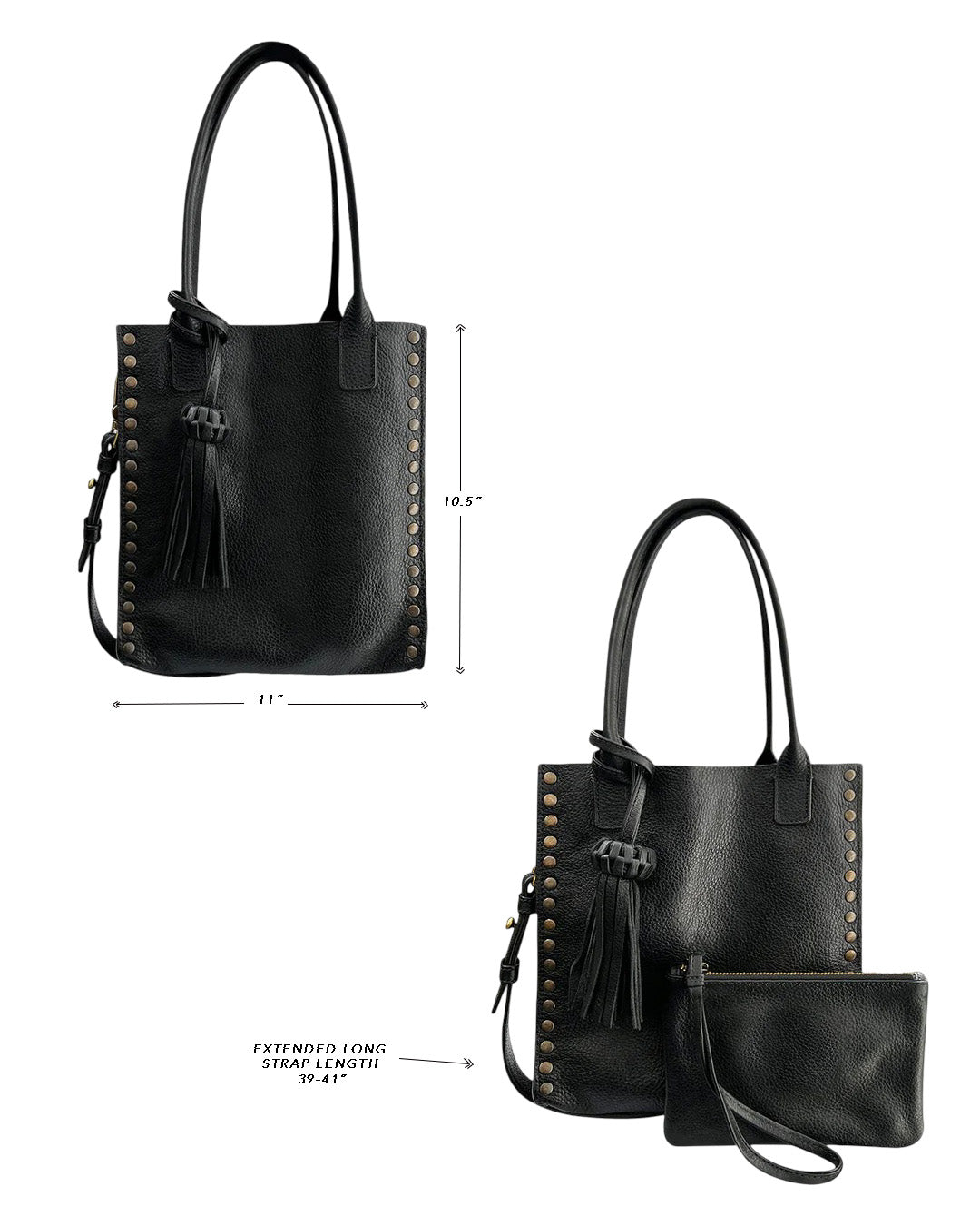 Mini Tzeltal Black Leather Crossbody bag