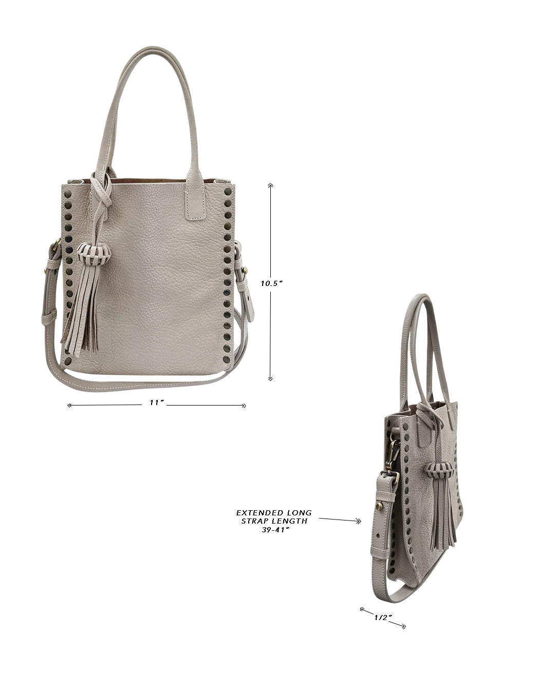 Mini Tzeltal Taupe Leather Crossbody bag