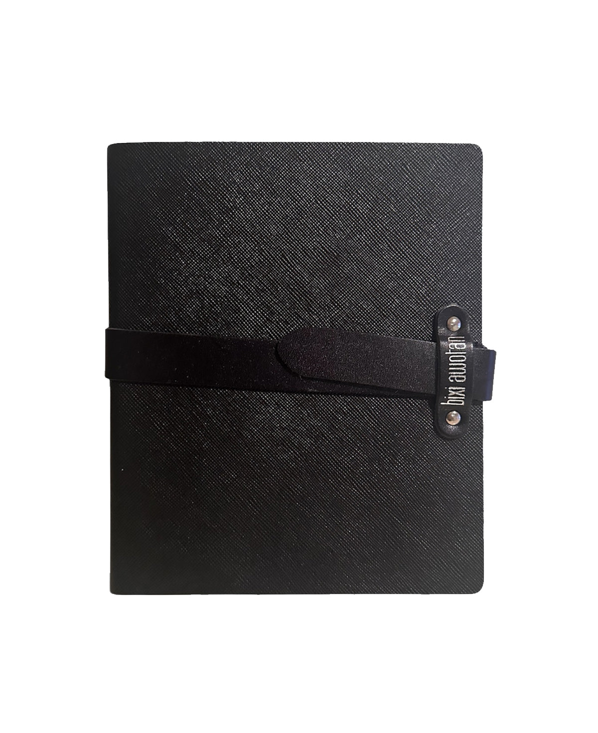 Textured Black Leather Thick Journal: Executive Gift, Agenda & Travel Notebook
