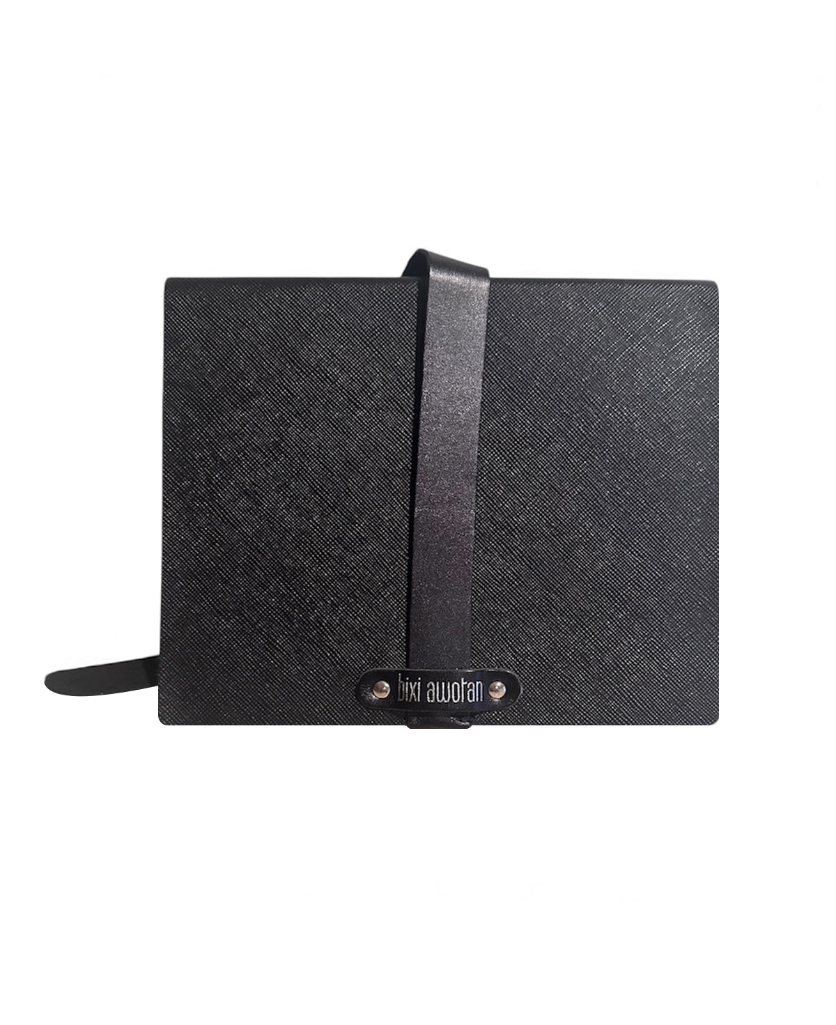 Textured Black Leather Thick Journal: Executive Gift, Agenda & Travel Notebook