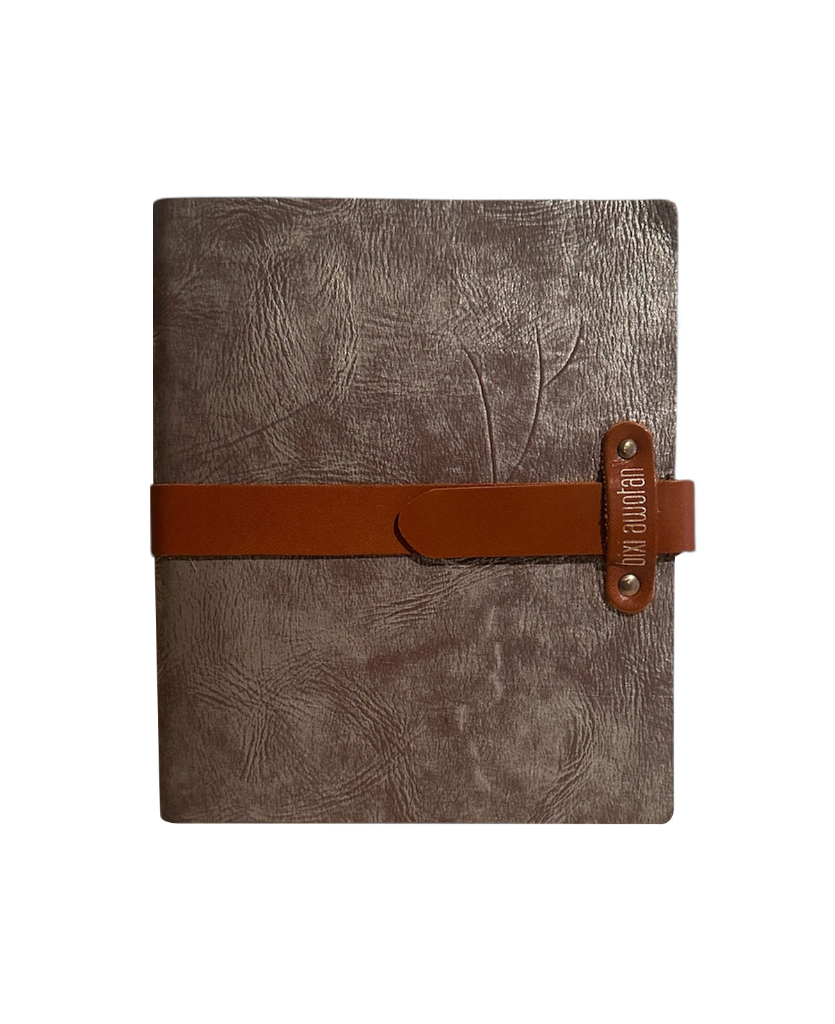 Textured Brown Leather Thick Journal: Executive Gift, Agenda & Travel Notebook
