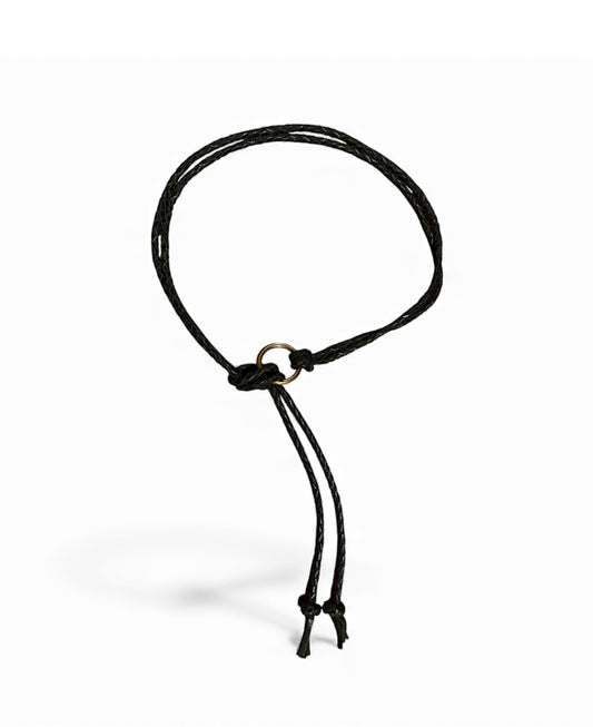 Boho Chic Braided Black Leather Belt & Necklace - Fully Adjustable