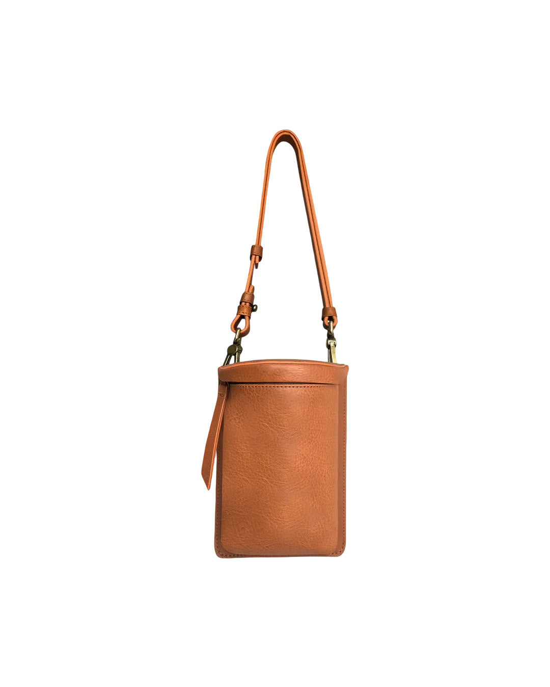 Uma Tan Leather Crossbody Bag