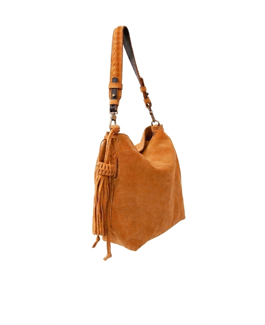 Mini Bacalar Crossbody: Radiant Mustard Genuine Suede