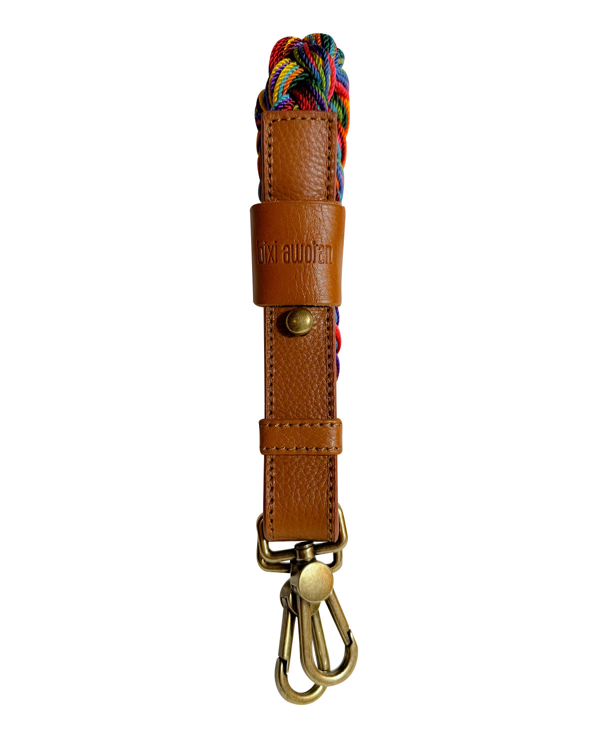 Braided Multicolor Shoulder Leather Strap