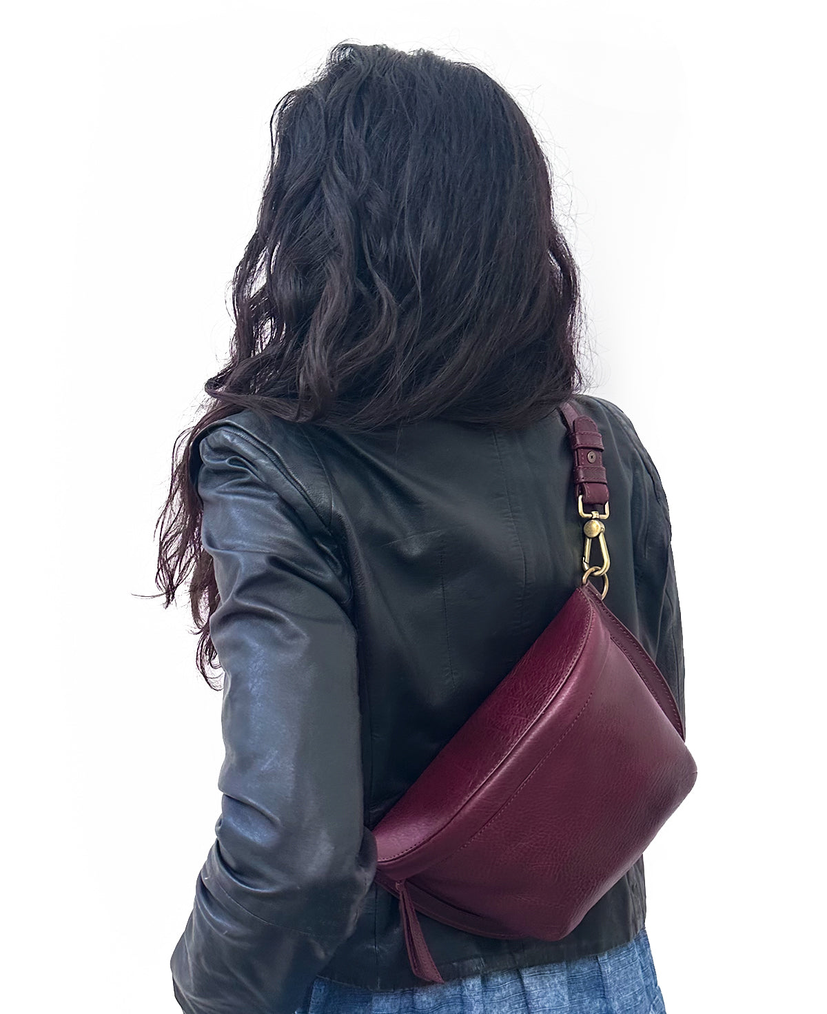 Red Wine Leather Sling Crossbody | PRE-ORDER