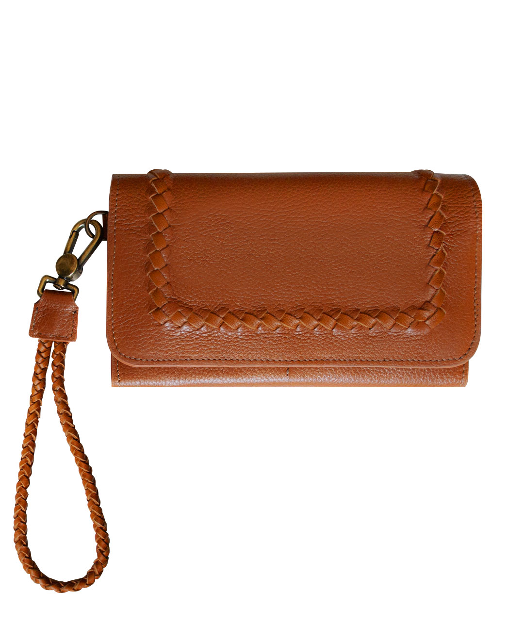 wristlet wallet with strap full grain leather bifold