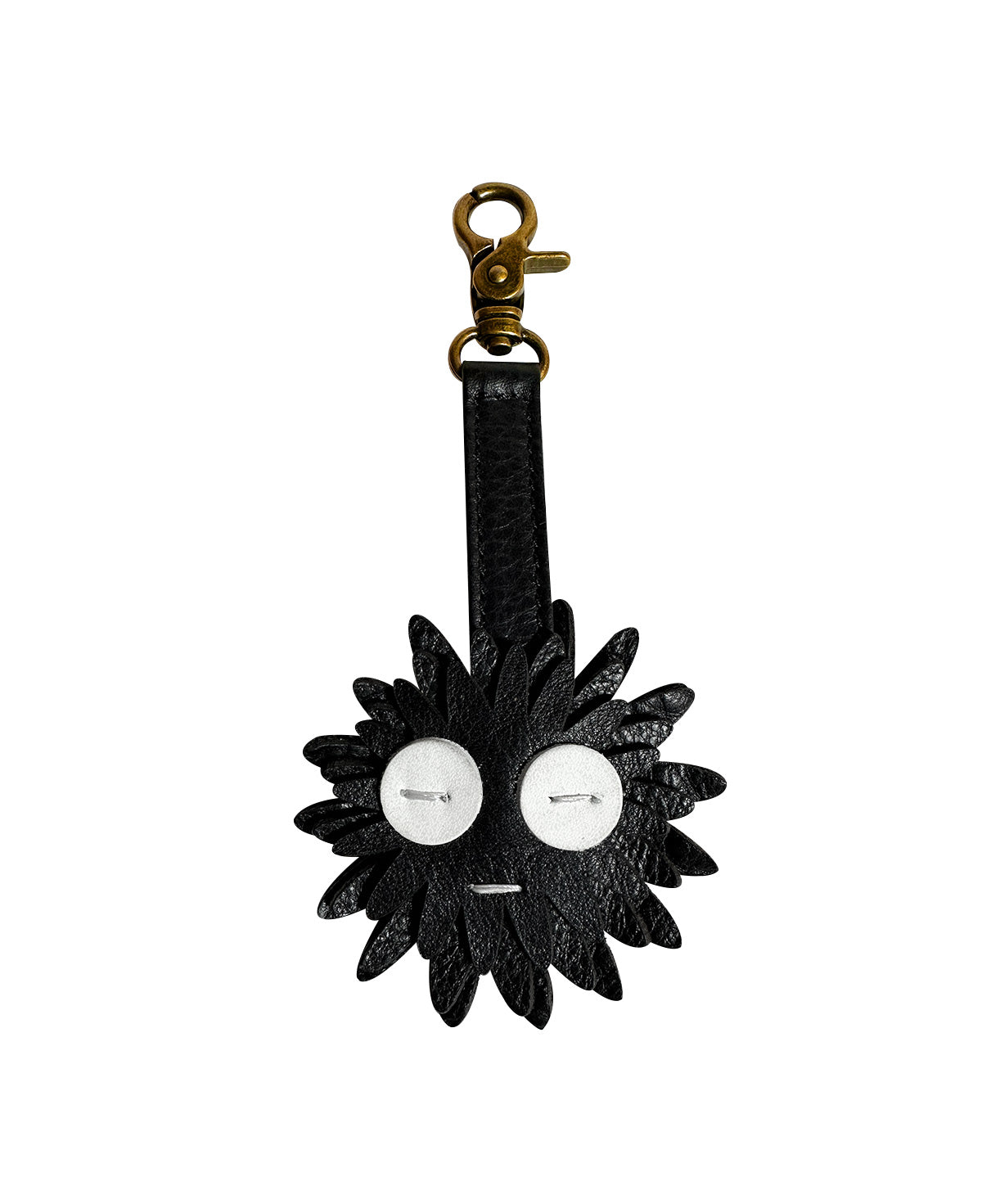 Smiley Charm Leather Handbag Charm