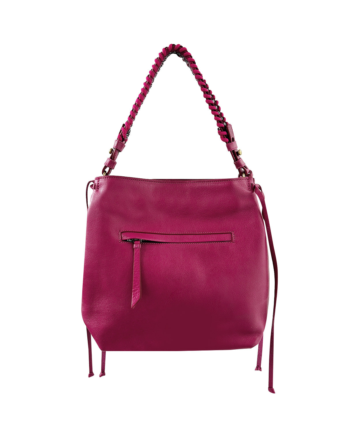 Shoulder Bag Bacalar Mini Fuschia Leather