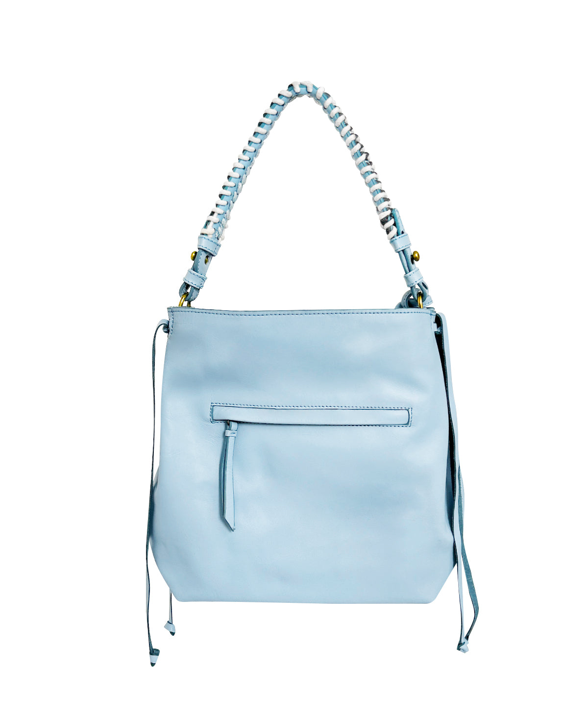 Shoulder Bag Bacalar Mini Baby Blue Leather