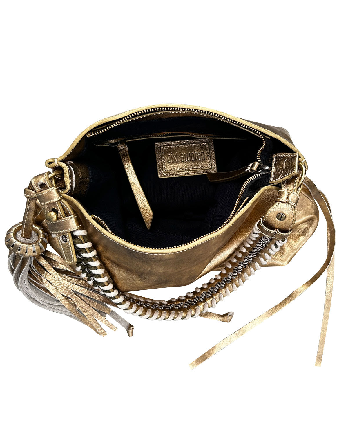 Shoulder Bag Bacalar Mini Gold Leather