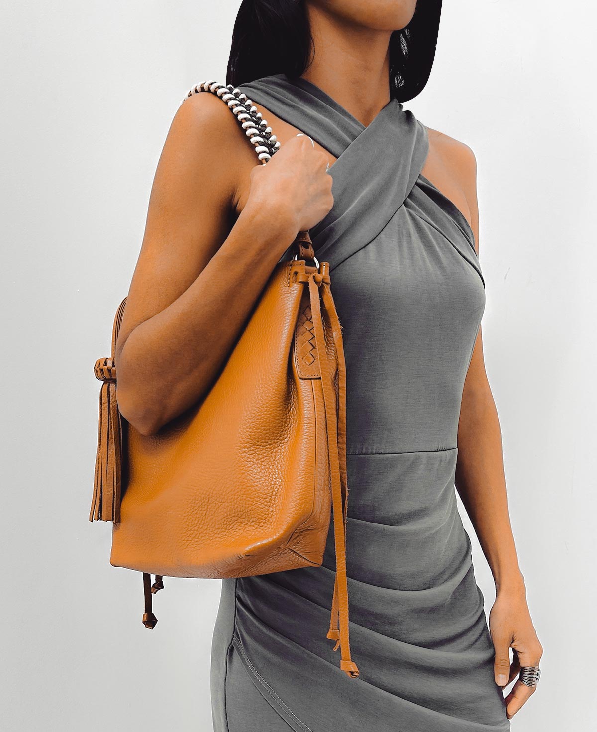 Shoulder Bag Bacalar Tan Leather