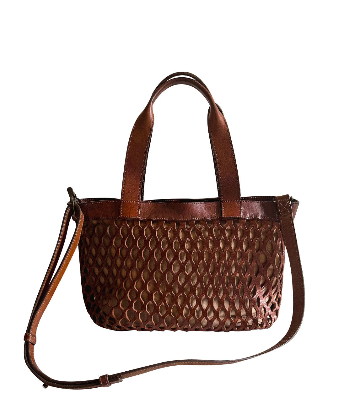 Pre-Owned Tulum Leather Handbag (Studs) | Sustainable Style