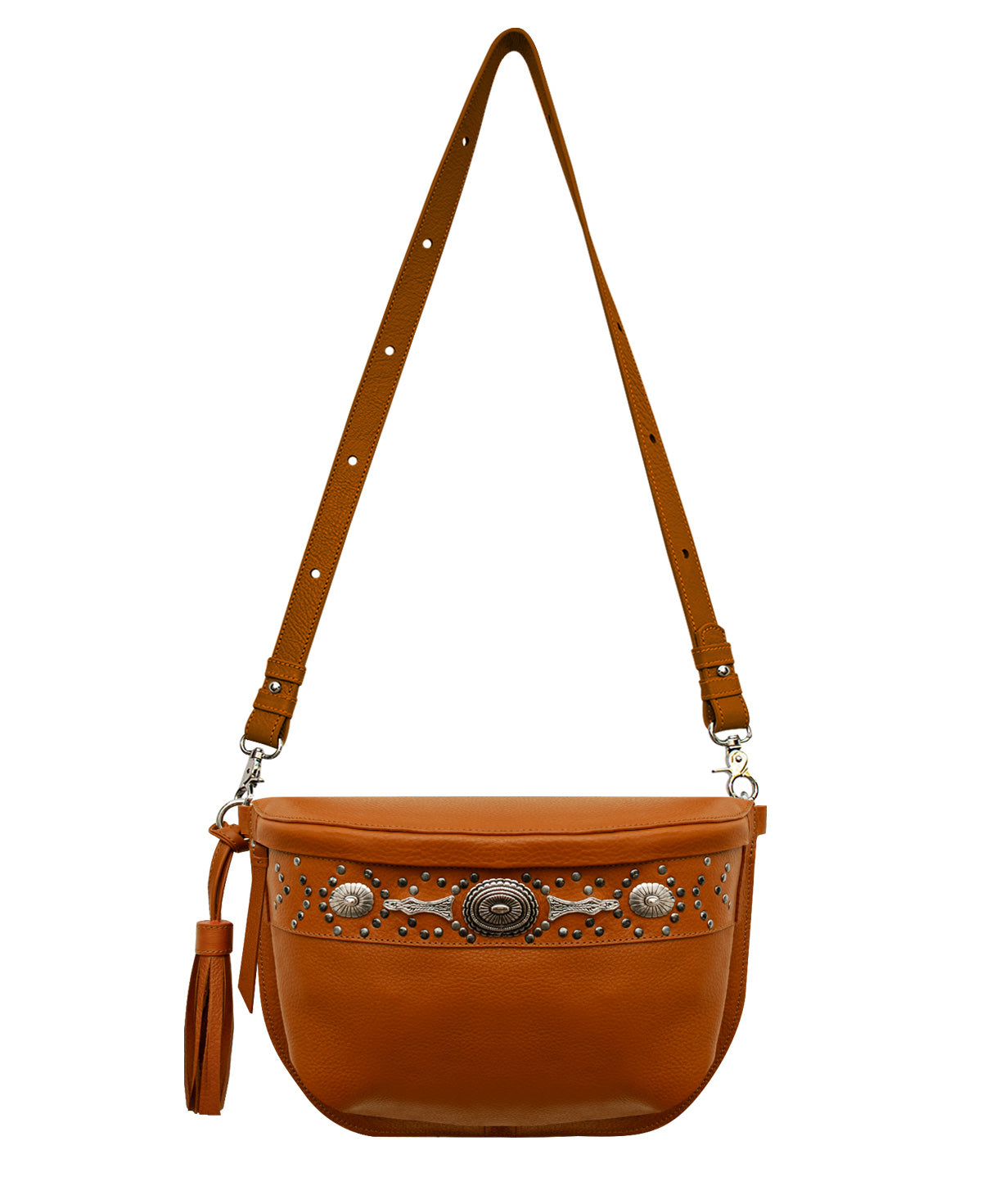 studded leather crossbody bag for women