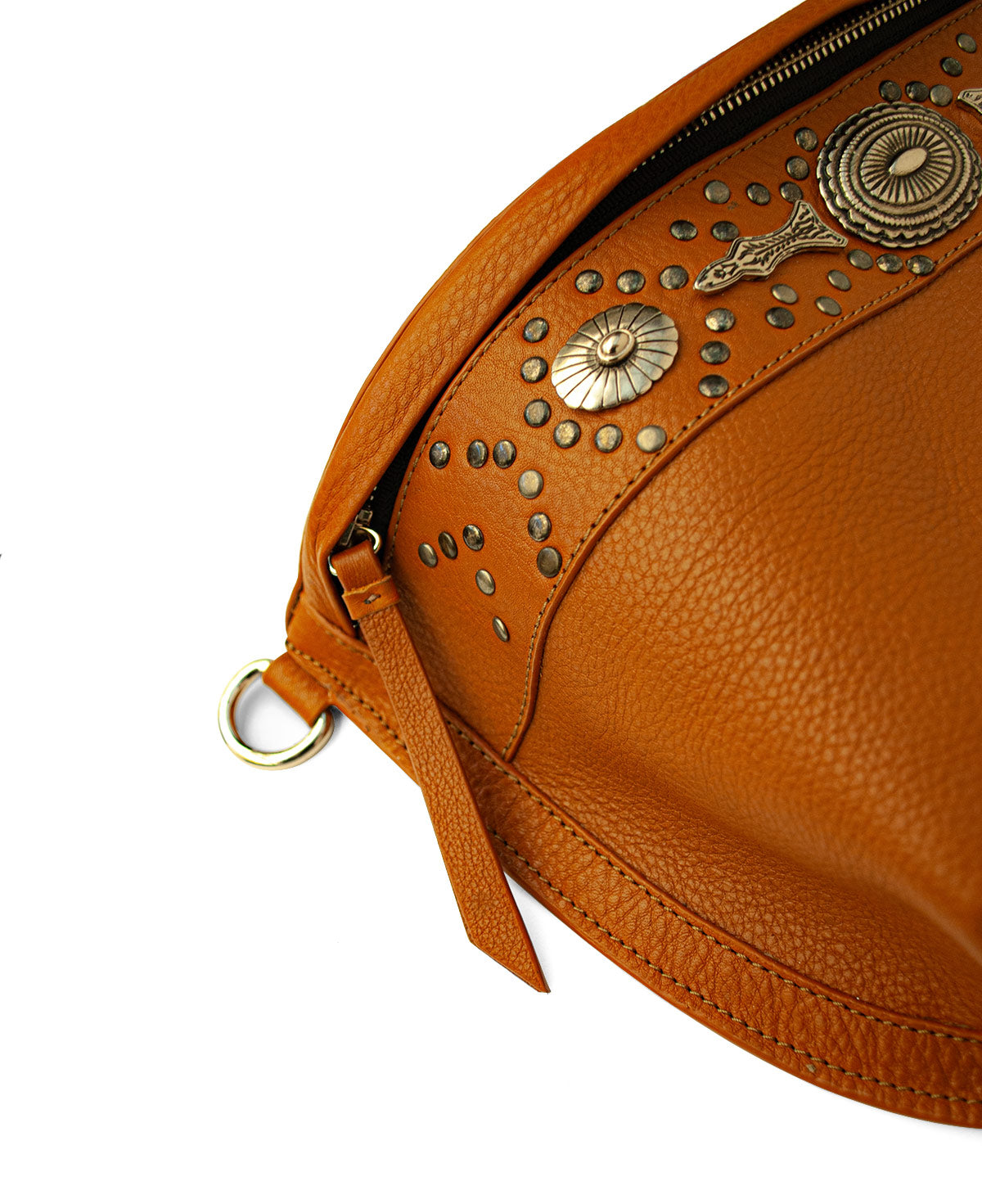 studded leather crossbody bag for women