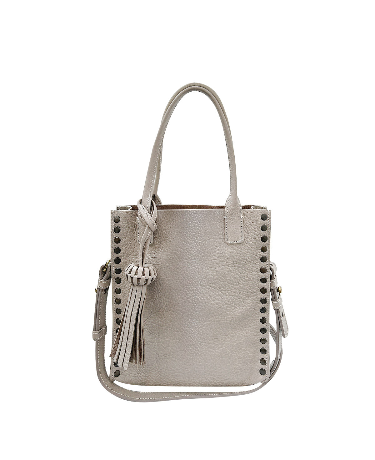 Mini Tzeltal Taupe Leather Crossbody bag