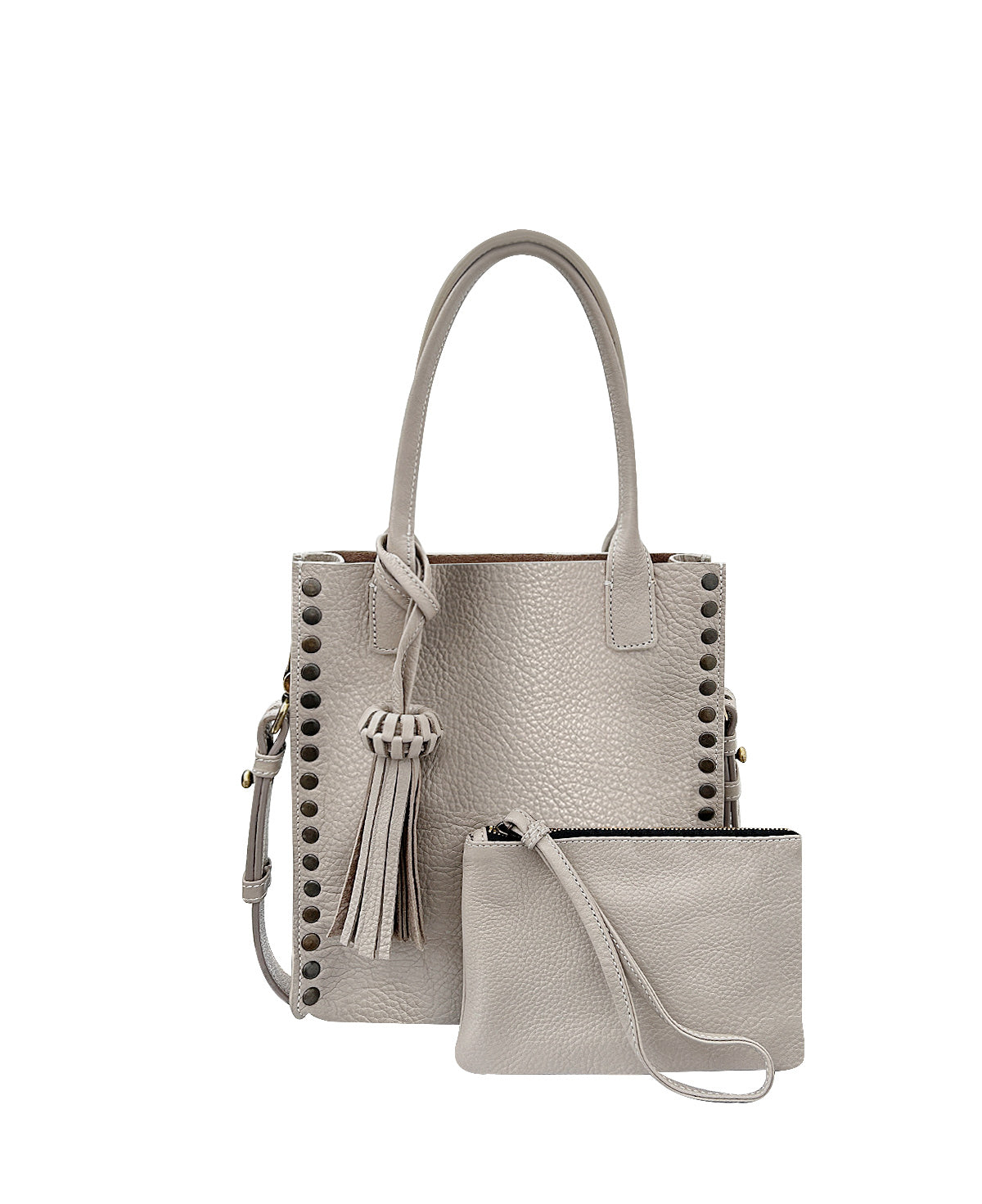 Mini Tzeltal Taupe Leather Crossbody bag