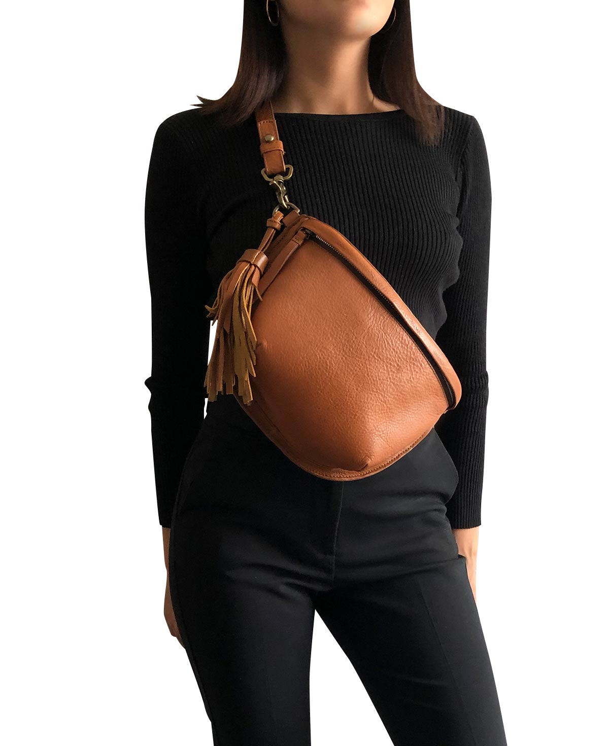 Crossbody fanny pack leather sale