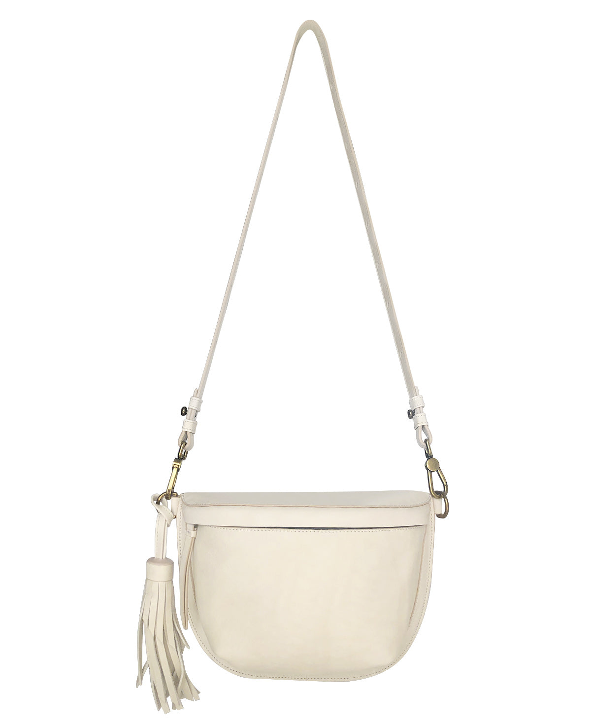 Fem Ivory Leather Fanny pack - Crossbody