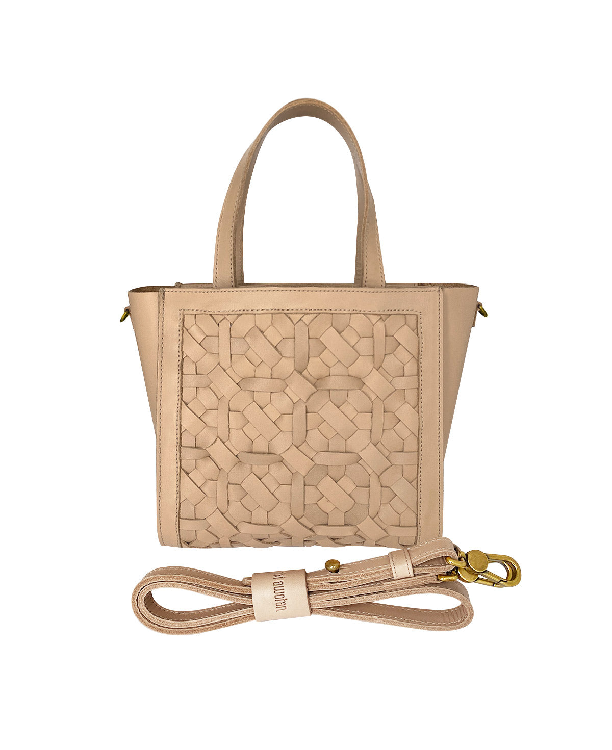 Kari Nude Leather Handbag