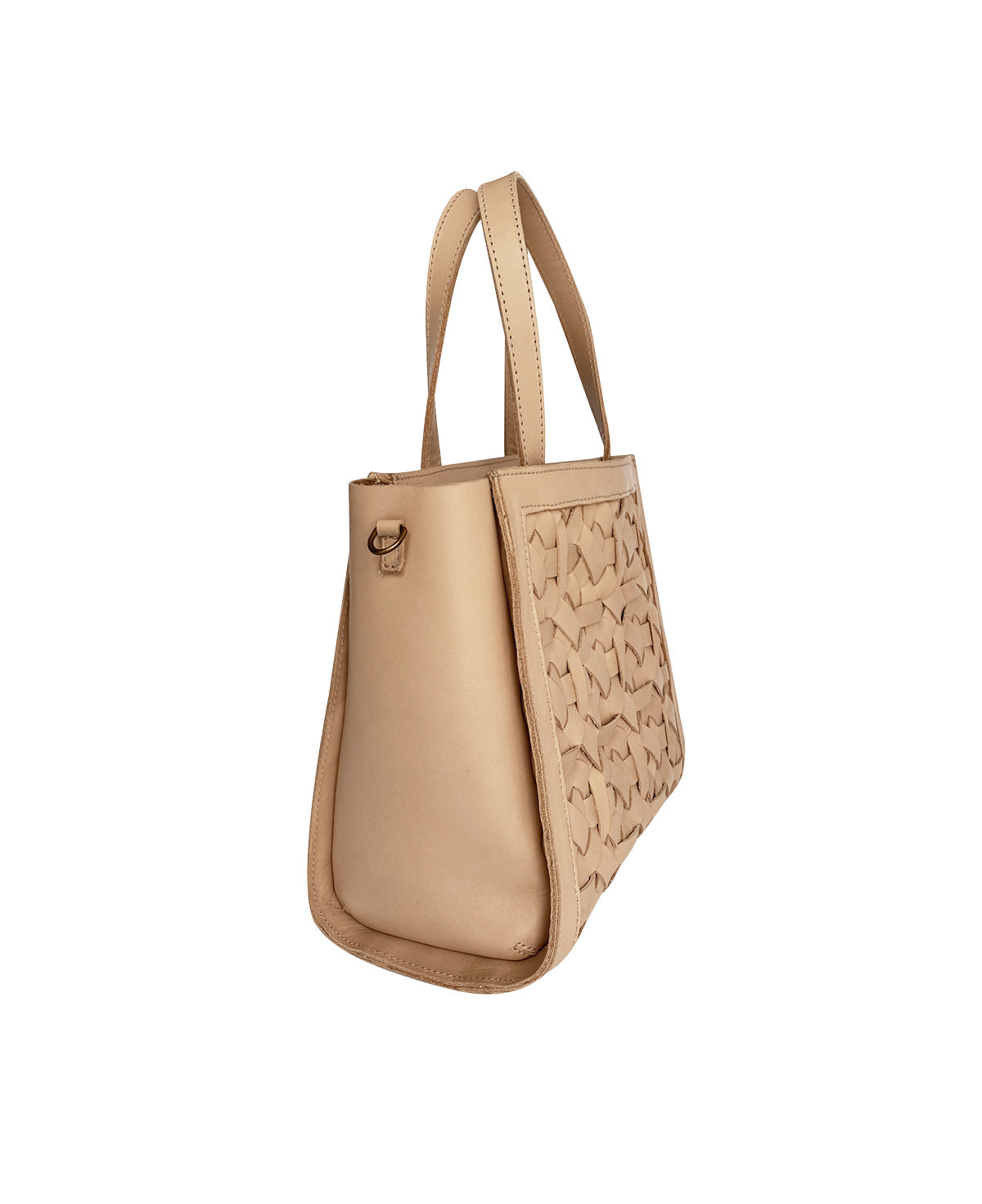 Kari Nude Leather Handbag