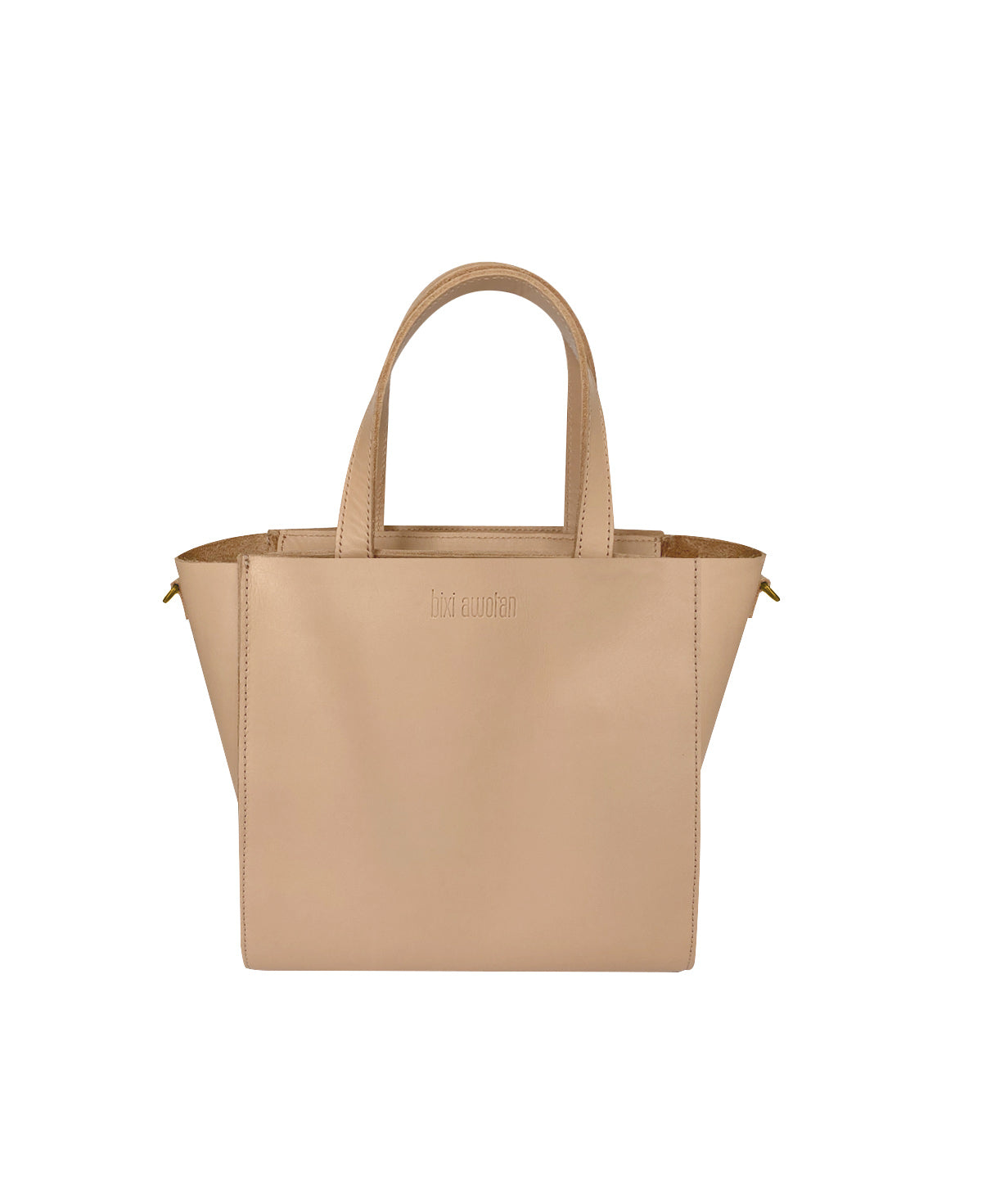 Kari Nude Leather Handbag