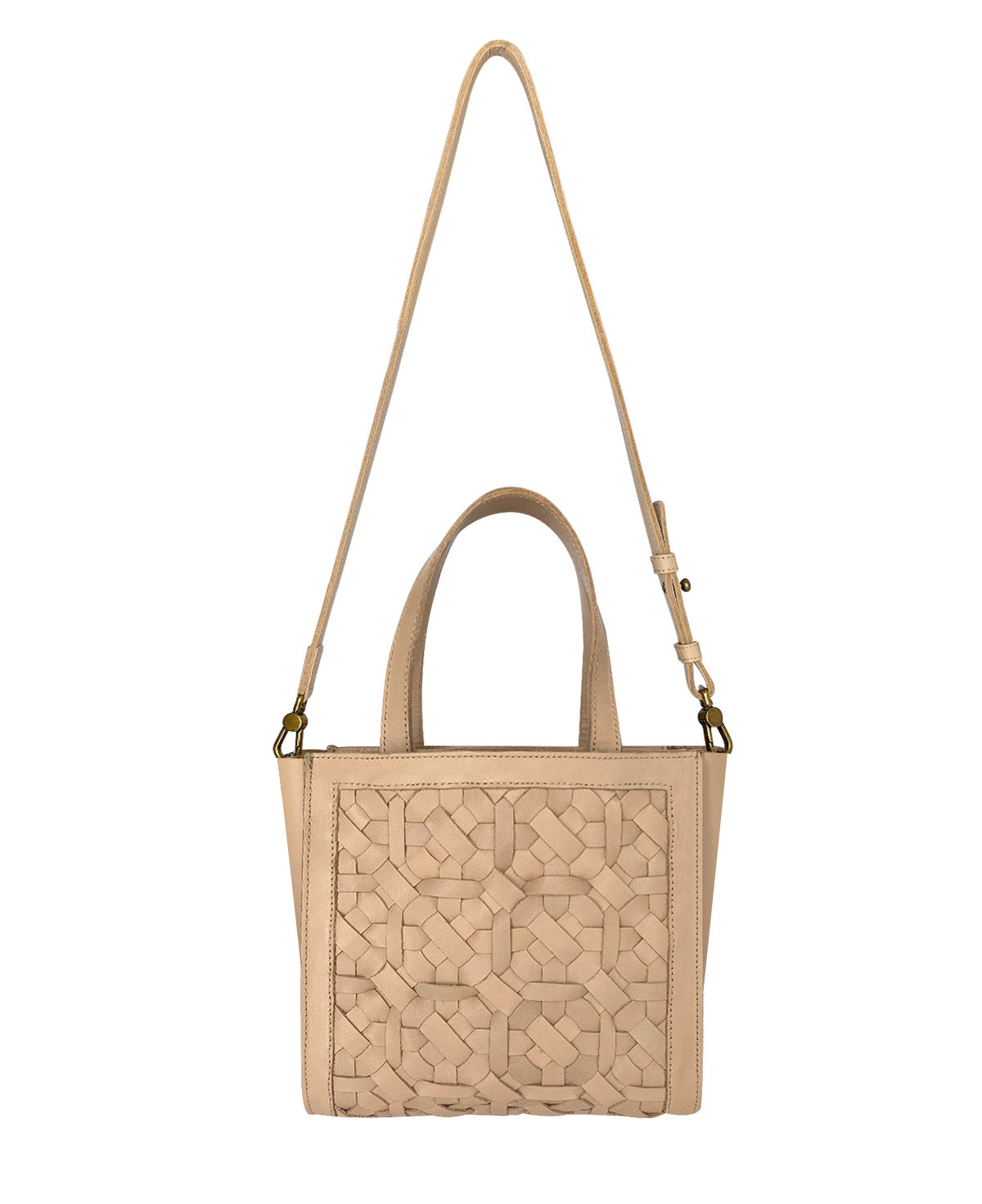 Kari Nude Leather Handbag