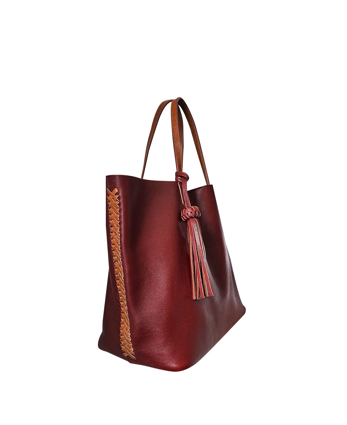 Large Tote Cognac Lidia Leather Bag