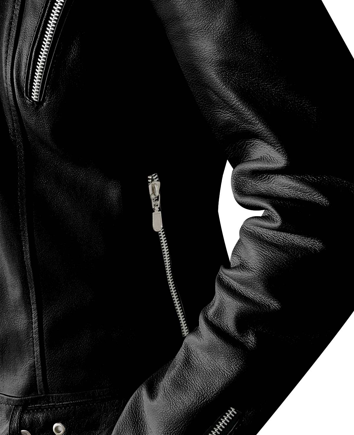 Black Leather Biker Jacket