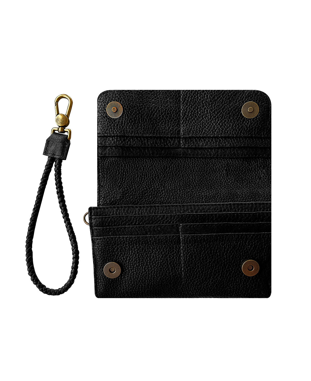Black Mila Bifold Leather Wallet