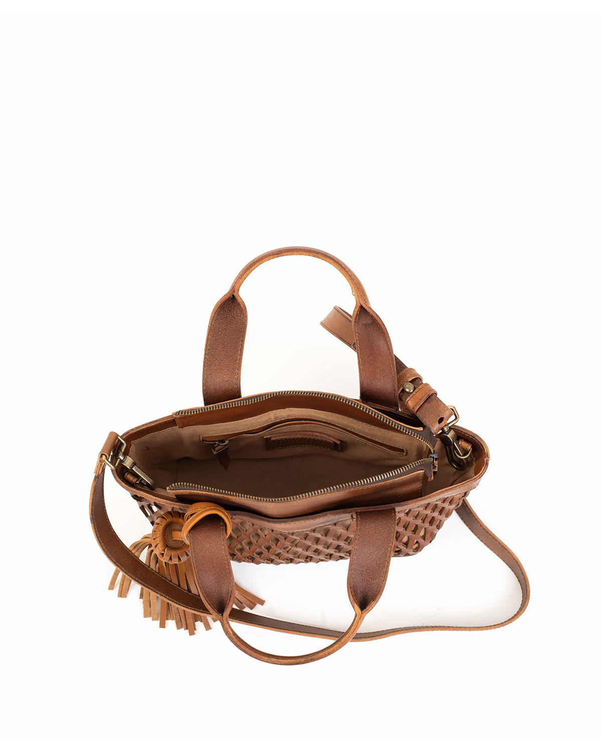 Mini Tulum Tan Leather Handbag