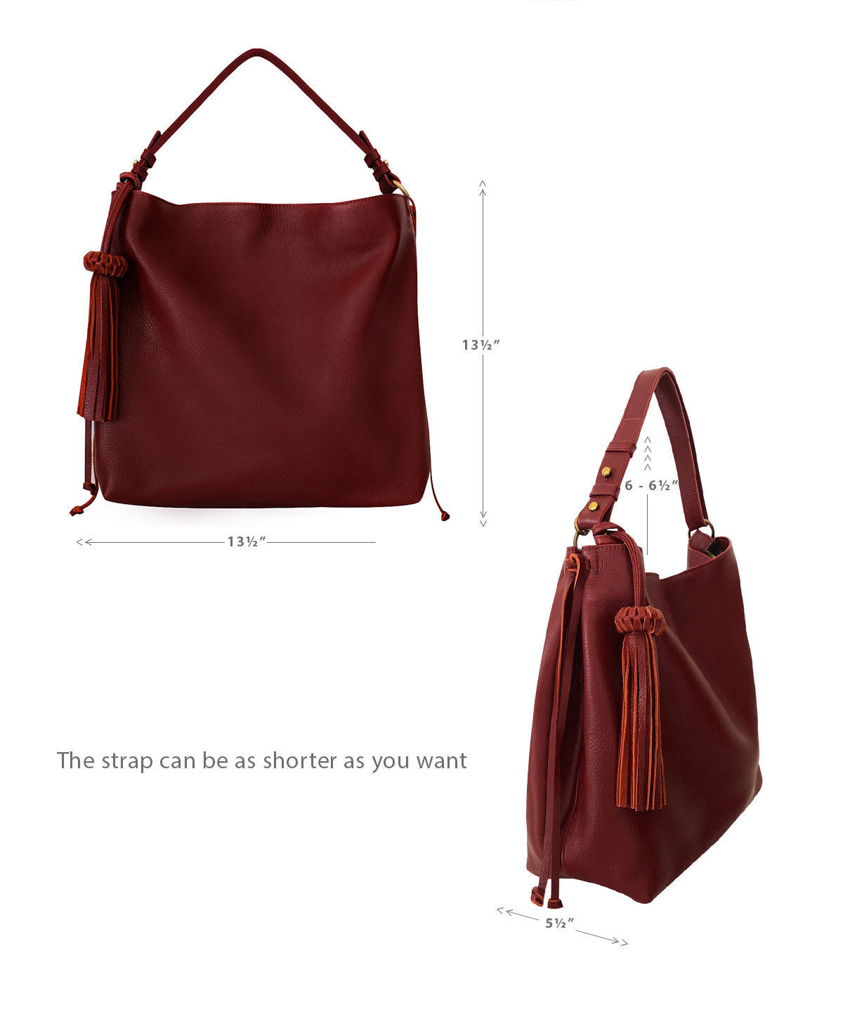 Shoulder Bag Bacalar Bis Cognac Leather