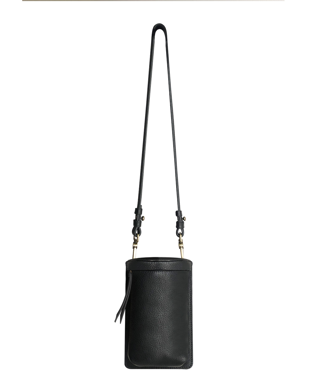 Uma Black Leather Crossbody Bag