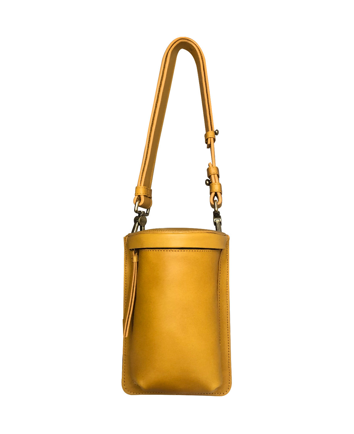Uma Mustard Leather Crossbody Bag