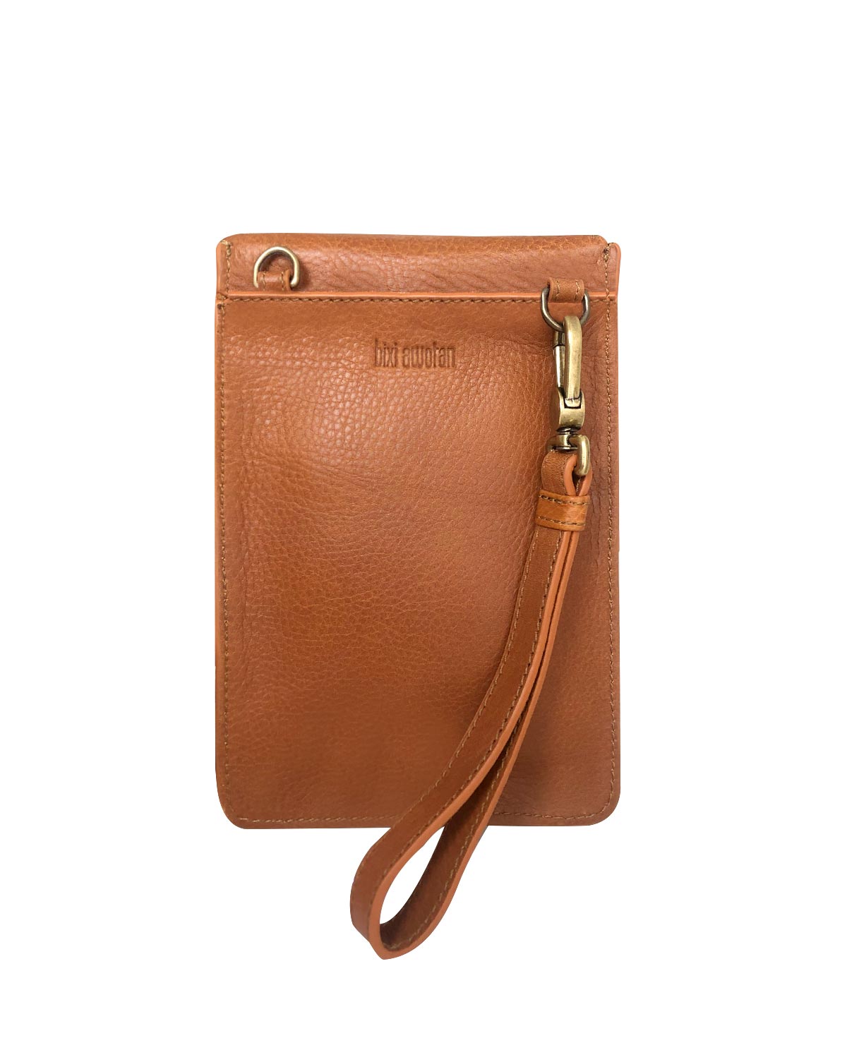 Uma Tan Leather Crossbody Bag