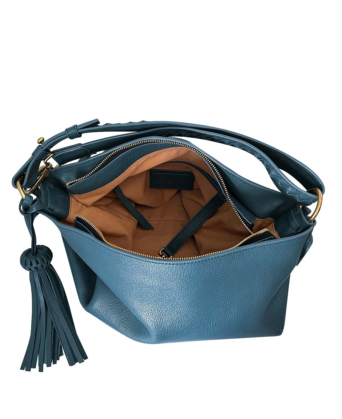 Shoulder Bag Bacalar Blue Leather