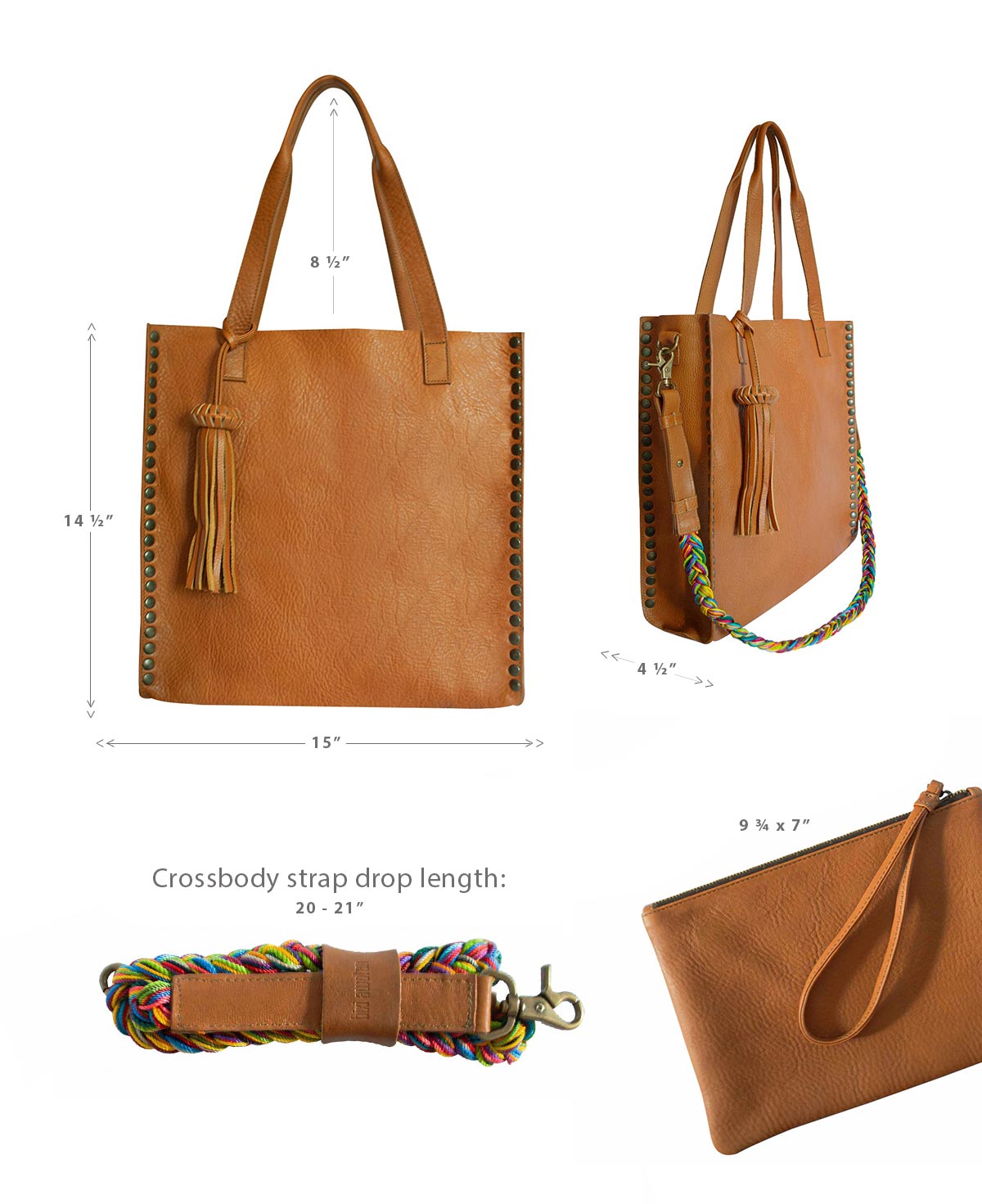 Tote Tan Leather Tzeltal Bis Bag