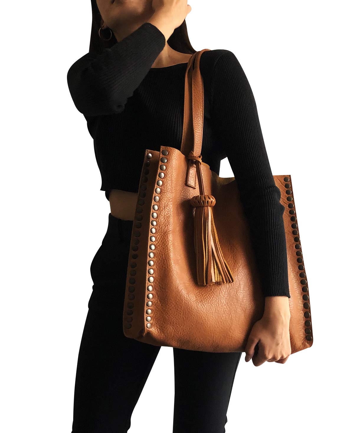 Tote Tan Leather Tzeltal Bag